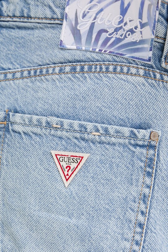Guess szorty jeansowe niebieski W5GD74.D5B96