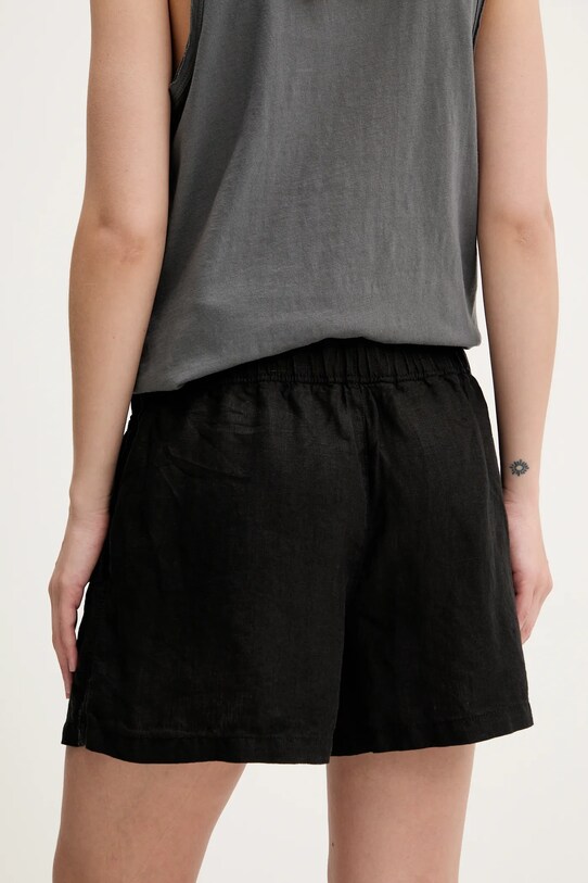 Дрехи Ленен къс панталон Superdry W7110450A.02A черен