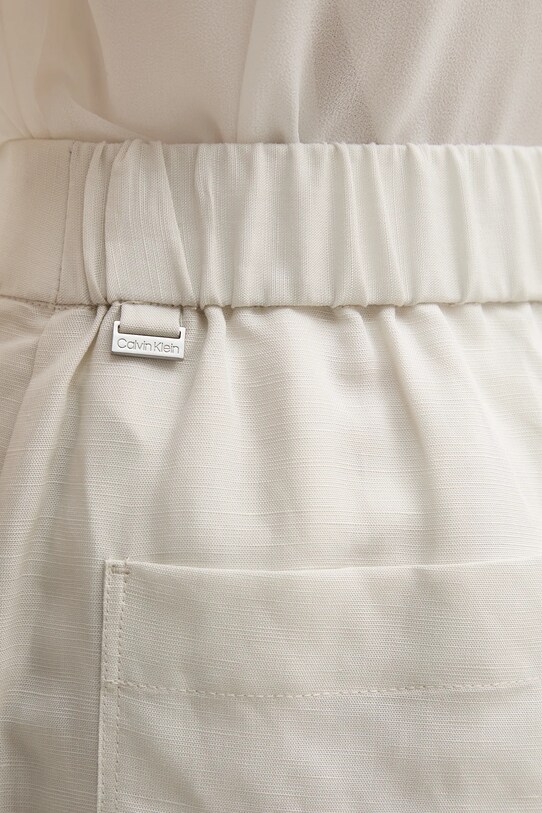 Calvin Klein pantaloncini in lino misto beige K20K208380