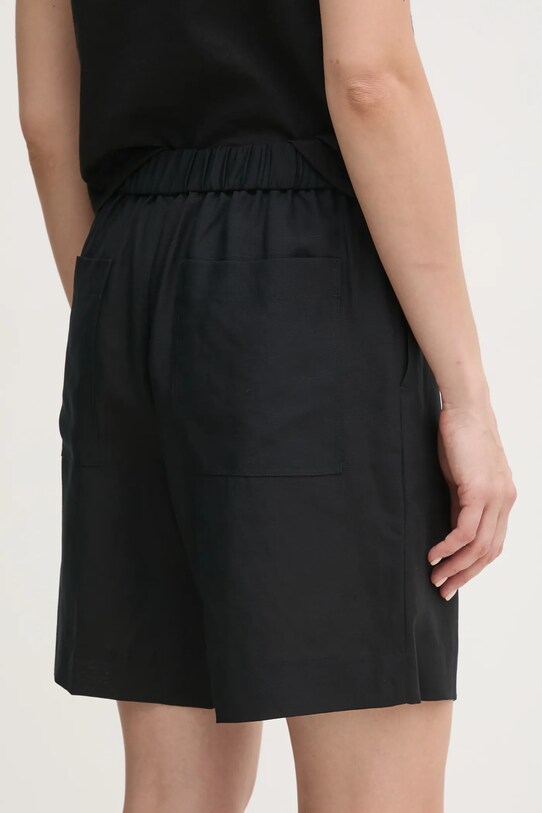 Odzież Calvin Klein szorty z domieszką lnu K20K208380 czarny