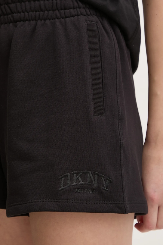 Dkny szorty bawełniane czarny DP5S5252