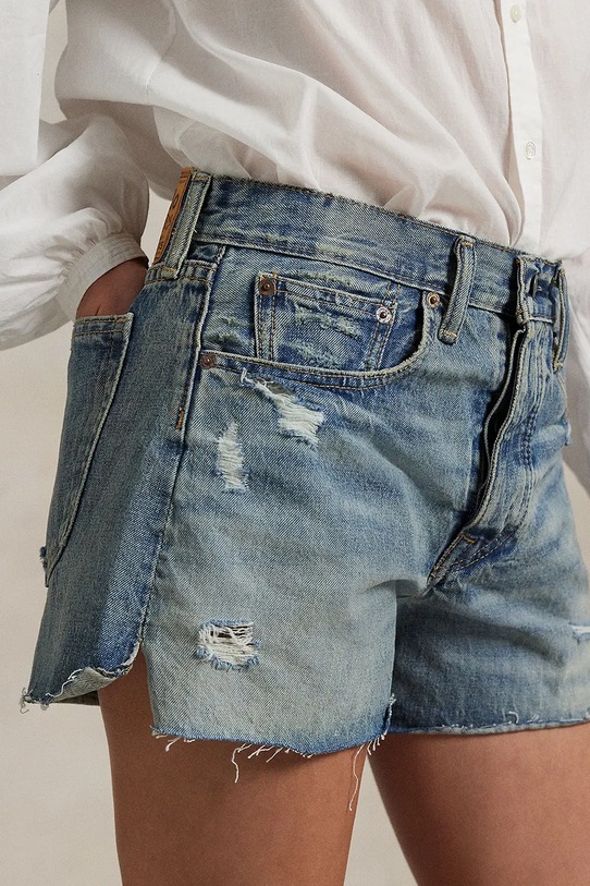 Oblečení Bavlněné riflové kraťasy Polo Ralph Lauren 211963529 modrá