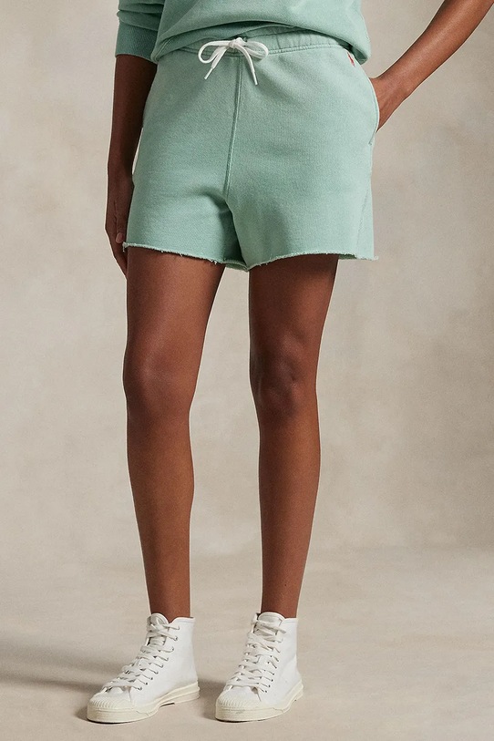 Шорты трикотаж зелёный 211965103