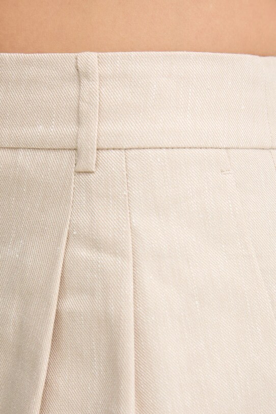 Льняные шорты MICHAEL Michael Kors бежевый MS53012H6R