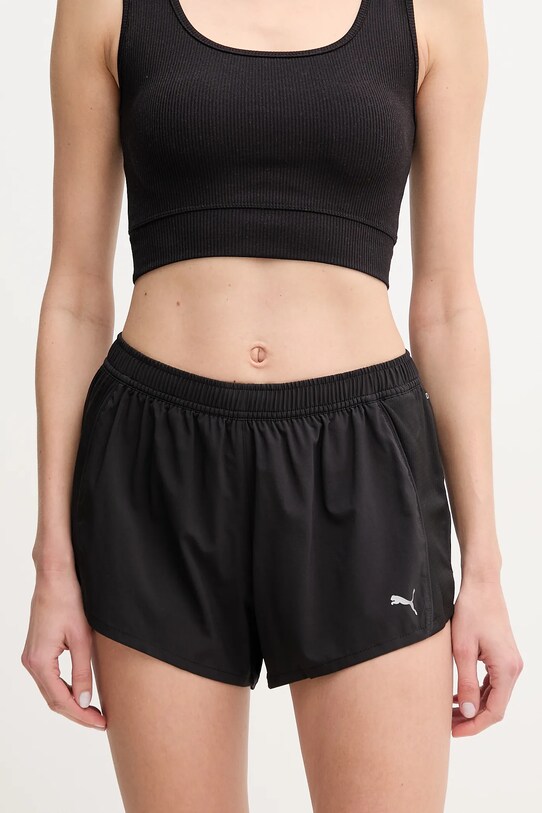 Puma pantaloni scurți de alergare Velocity panza negru 526585