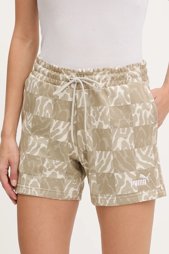 Puma rövidnadrág mintás bézs 685073