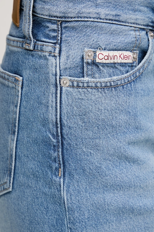 Calvin Klein Jeans pamut farmer rövidnadrág kék J20J225200