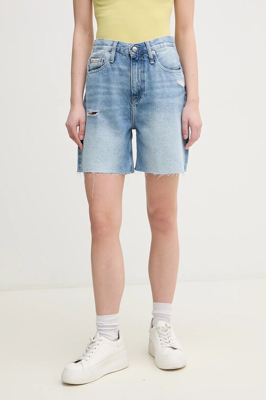 Calvin Klein Jeans pantaloni scurti bumbac albastru J20J225513