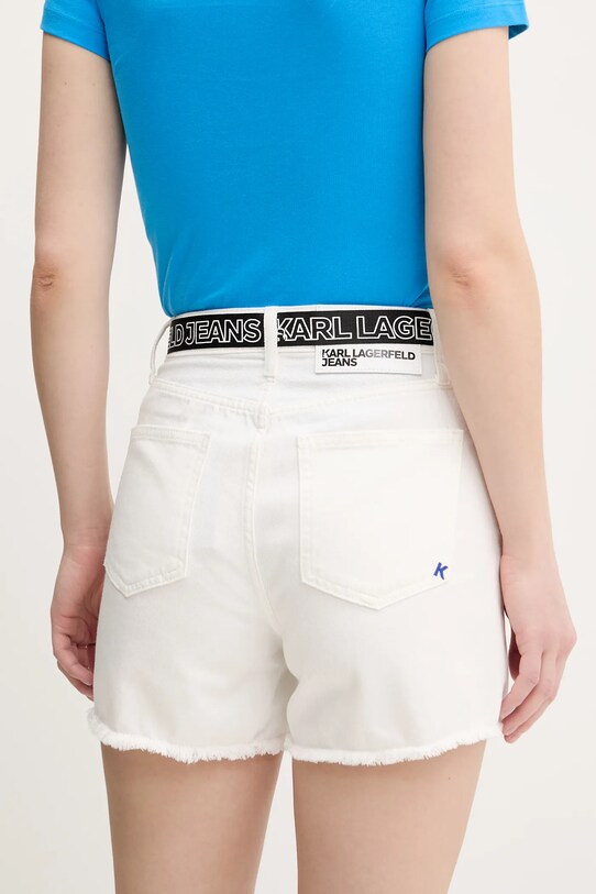 Ρούχα Τζιν σορτς Karl Lagerfeld Jeans A2W10039 λευκό