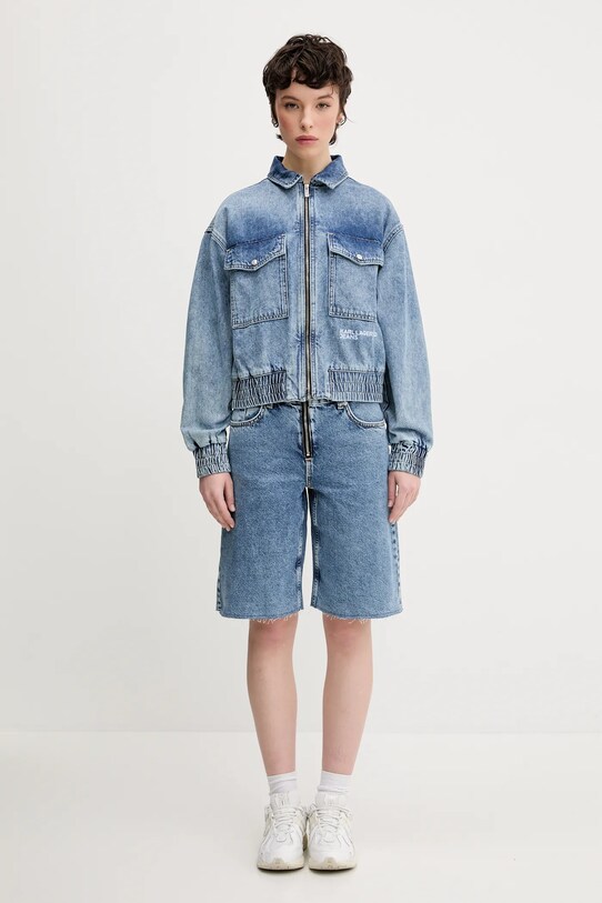 Karl Lagerfeld Jeans pantaloni scurți jeans A2W10042 albastru SS25