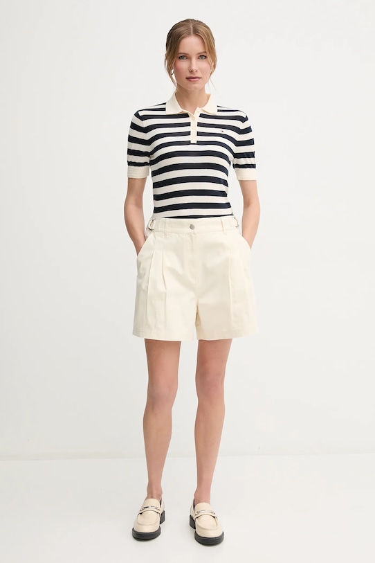 Barbour szorty bawełniane Cecile LST0019CR31 beżowy SS25