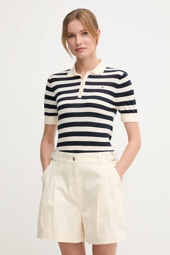 Barbour szorty bawełniane Cecile beżowy LST0019CR31