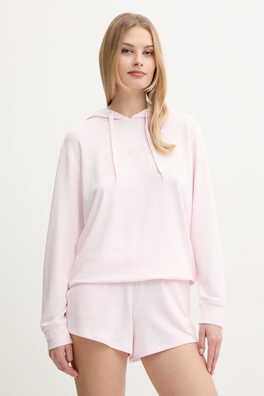 Guess pantaloni scurți LUCIA O5GD06.KCQP2 roz SS25