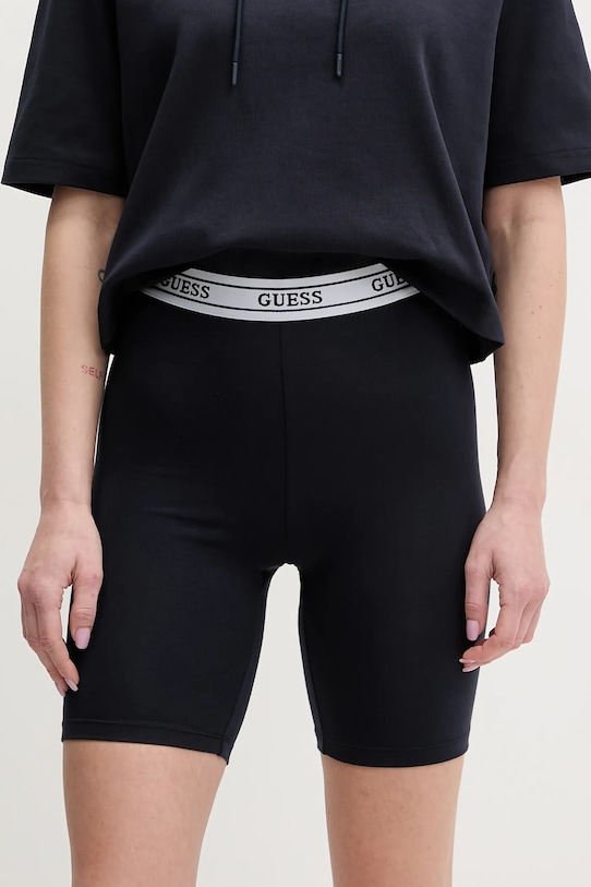 Guess pantaloni scurti ALINE tricotaj bleumarin V5GD18.KCSA2