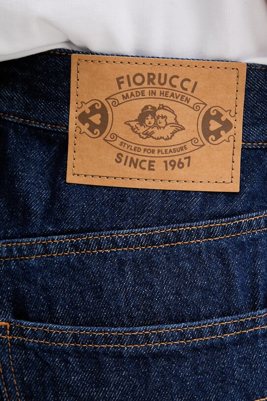 Fiorucci pantaloni scurți din denim Deep Blue Denim Shorts bleumarin W02SMDSH316DN01DN11