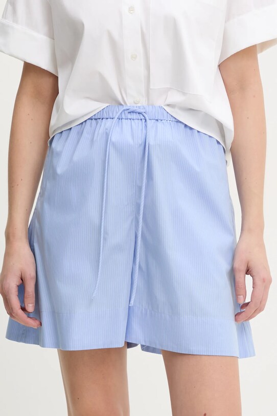 By Malene Birger pantaloni scurți din bumbac IFEION bumbac albastru 103189