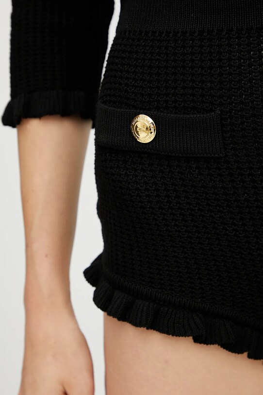 Elisabetta Franchi pantaloni scurti negru KS03Q52E2