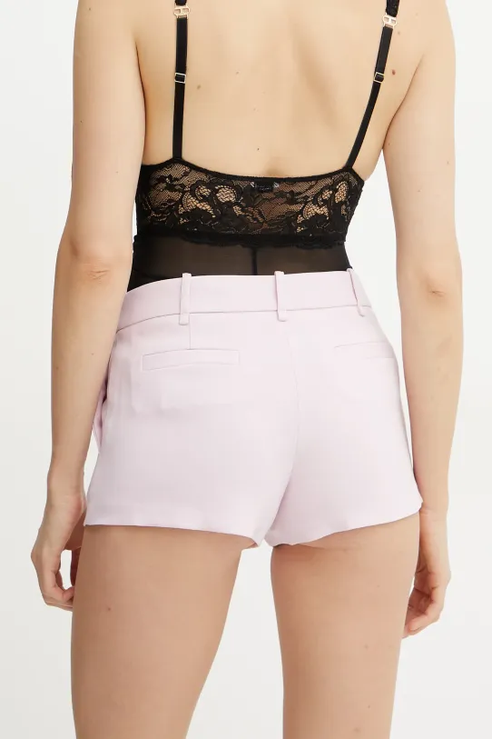 Îmbrăcăminte Elisabetta Franchi pantaloni scurți din lână SH00352E2 roz