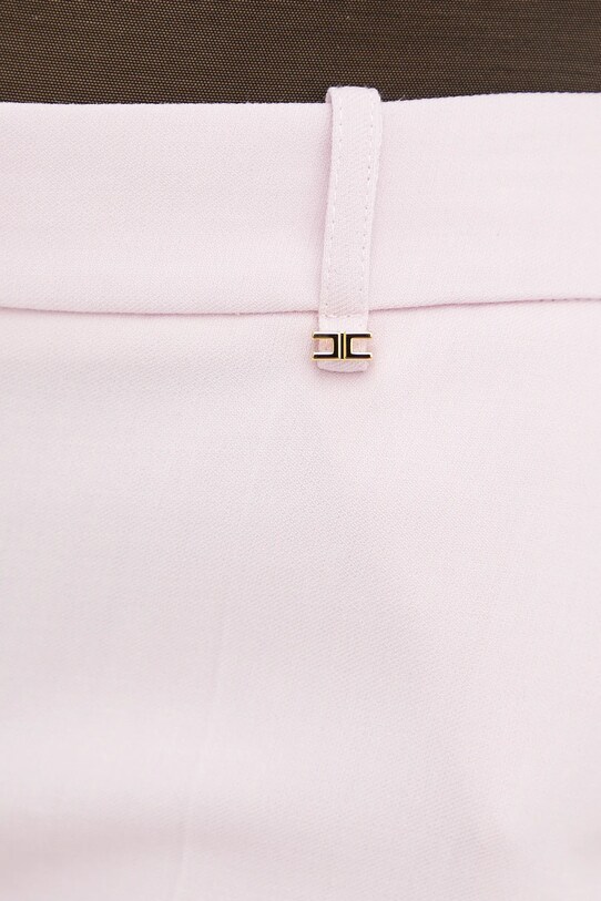Elisabetta Franchi pantaloni scurți din lână roz SH00352E2