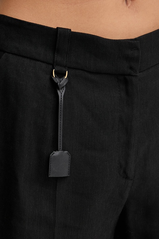 Elisabetta Franchi pantaloni scurți din in negru SH01252E2