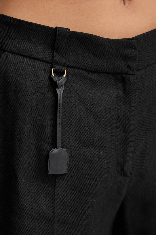 Elisabetta Franchi pantaloni scurți din in negru SH01252E2