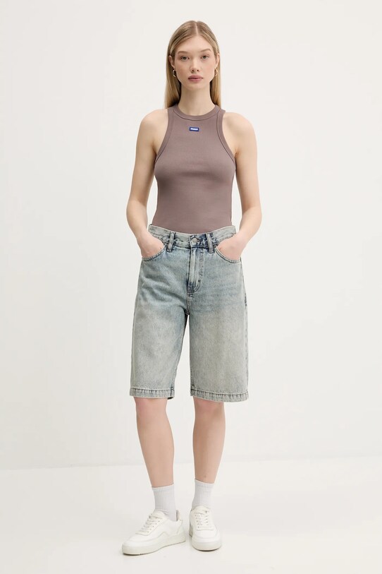 Guess Originals pantaloni scurți jeans M5GD52.D5MKF albastru SS25