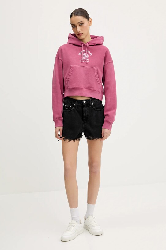 Дънков къс панталон Tommy Jeans DW0DW20097 черен SS25