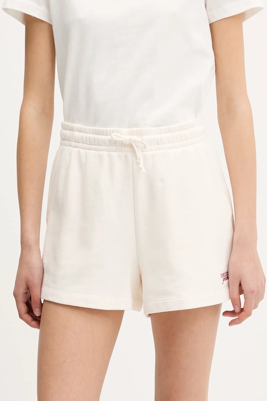 Tommy Jeans pantaloni scurți din bumbac bumbac bej DW0DW20353