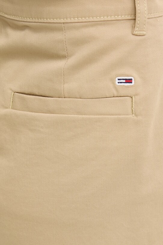 Къс панталон Tommy Jeans бежов DW0DW21643