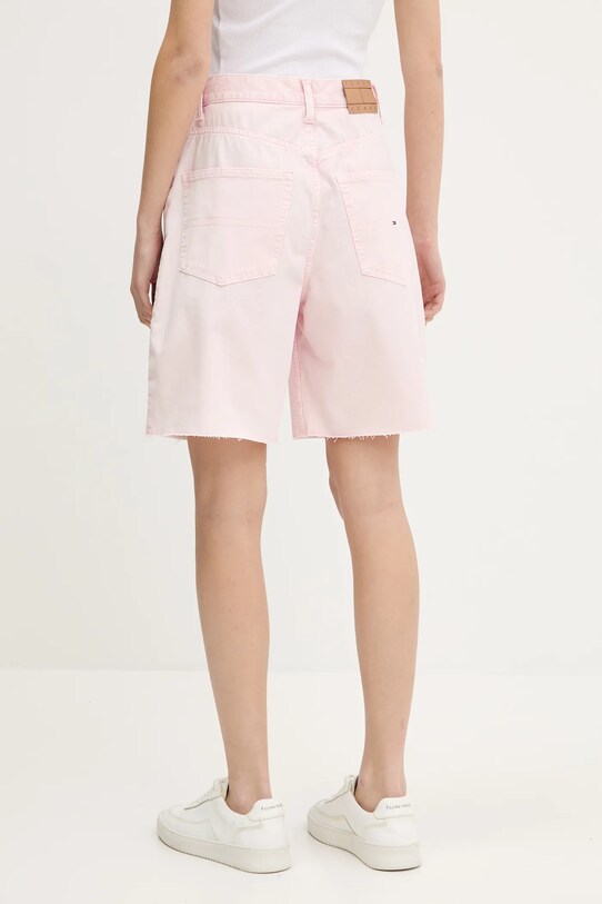 Дрехи Дънков къс панталон Tommy Jeans DW0DW21646 розов