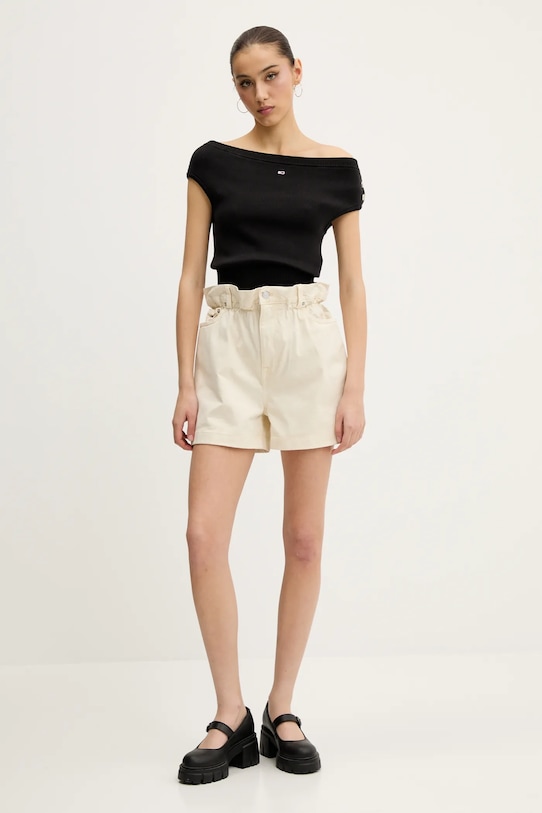 Kratke hlače Tommy Jeans DW0DW21656 bež SS25