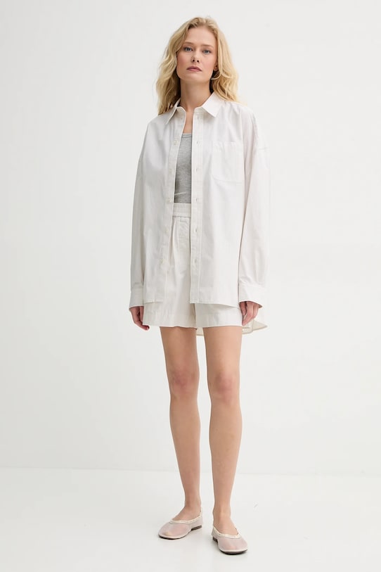 Herskind pantaloni scurți din bumbac Alma 5564172 bej SS25