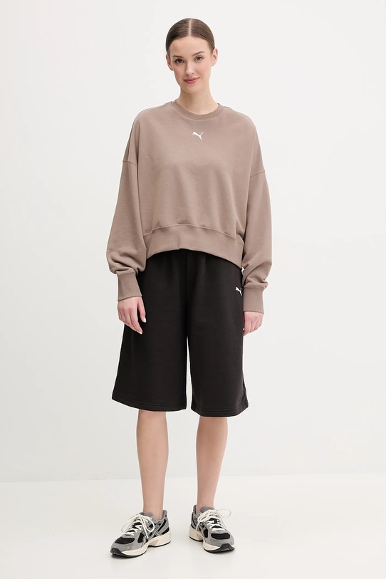 Puma pantaloni scurti 629758 negru SS25