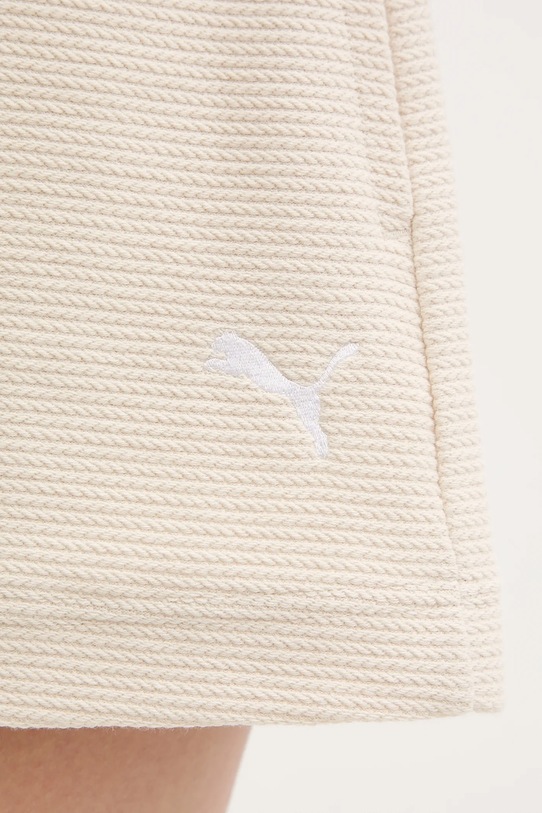 Бавовняні шорти Puma бежевий 629782