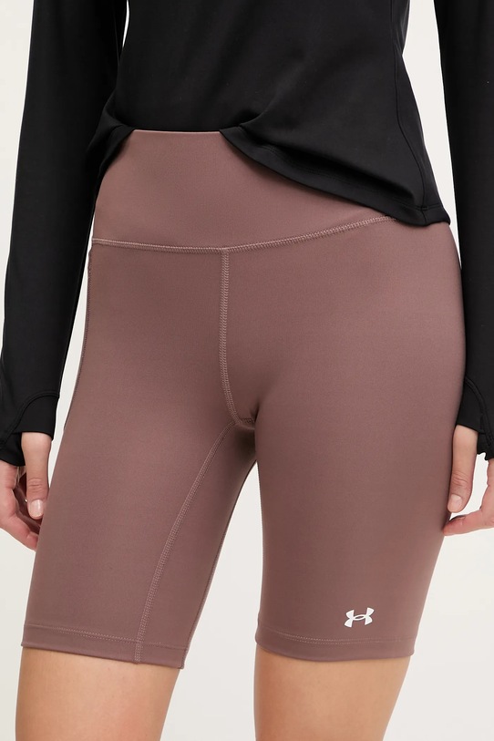 Under Armour szorty treningowe Motion dzianina brązowy 1388646