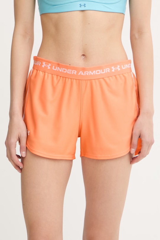 Under Armour pantaloni scurți sport de damă Tech Play portocaliu 1389882