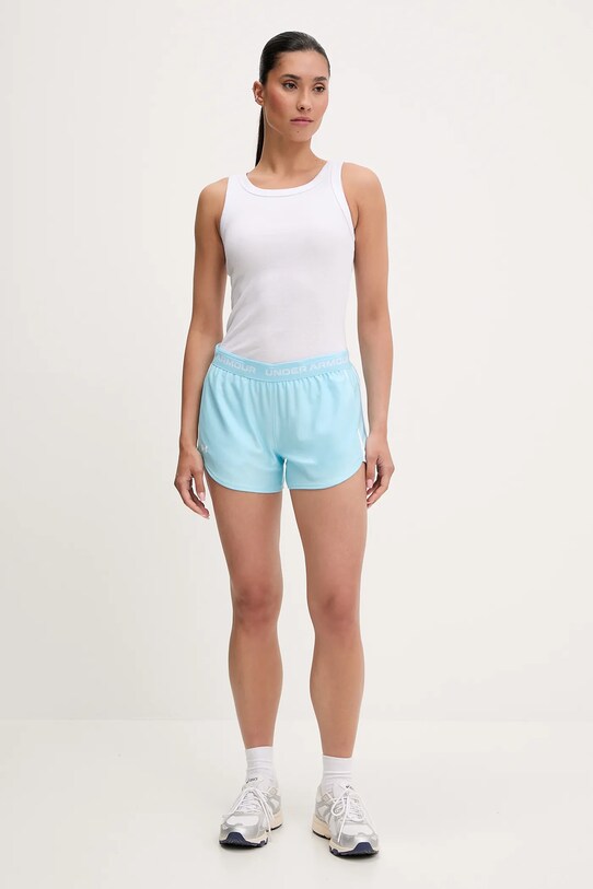 Under Armour pantaloni scurți de antrenament Tech Play 1389882 albastru SS25