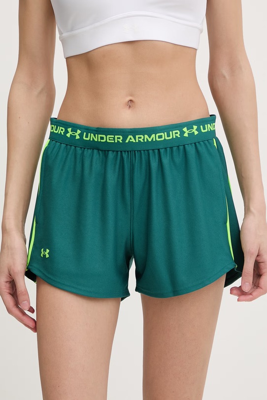 Under Armour szorty sportowe damskie Tech Play zielony 1389882