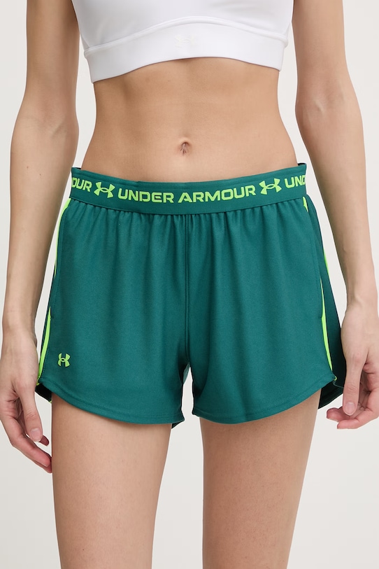 Under Armour szorty sportowe damskie Tech Play zielony 1389882