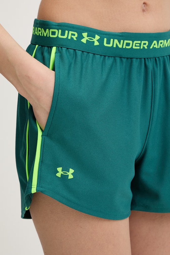 Under Armour szorty sportowe damskie Tech Play zielony 1389882