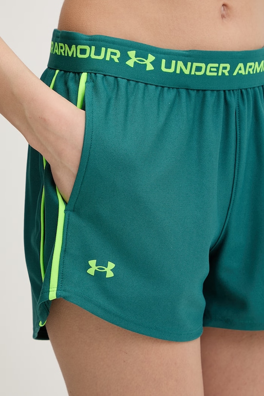 Under Armour szorty sportowe damskie Tech Play zielony 1389882