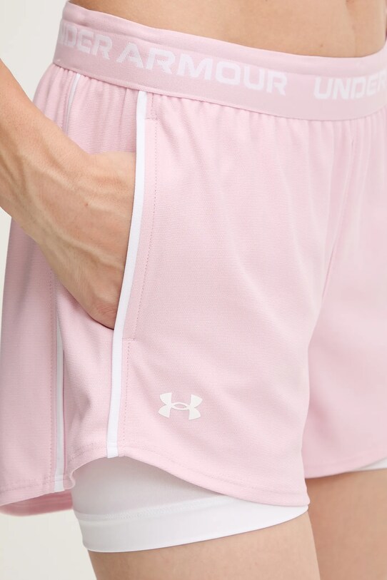 Under Armour pantaloni scurți de antrenament Tech Play 1389895 roz