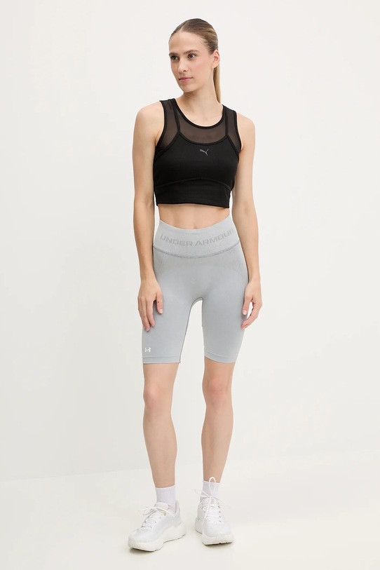 Under Armour pantaloni scurți de antrenament Vanish Seamless 1388115 gri SS25