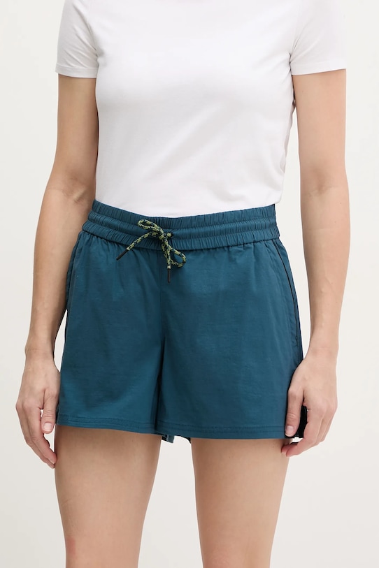 Smartwool szorty outdoorowe z elastanem turkusowy SW002732