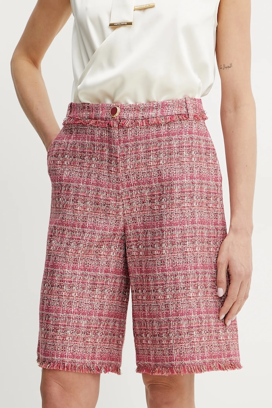 Marciano Guess pantaloni scurți CLAUDIA panza roz 5GGD33.7302A