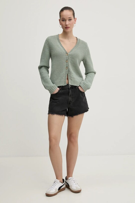 Abercrombie & Fitch szorty jeansowe KI149.5000.977 szary SS25