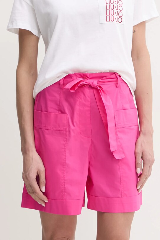 Liu Jo pantaloni scurți din bumbac bumbac roz WA5175.T4853