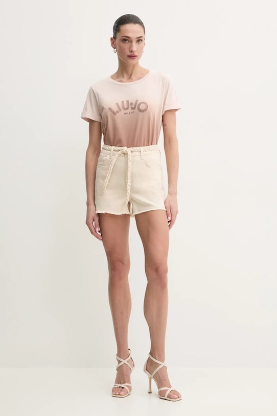 Liu Jo pantaloncini WA5460.T4033 beige SS25