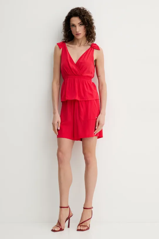 Liu Jo pantaloni scurți VA5172.T2920 rosu SS25