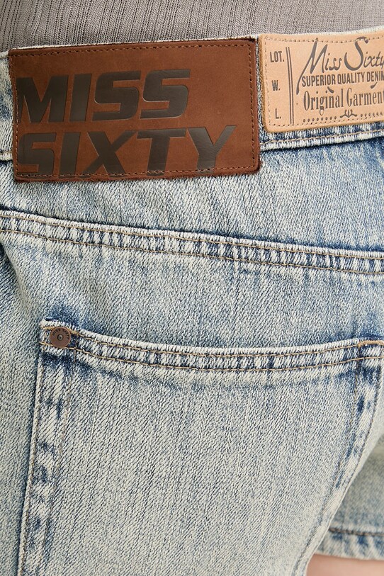 Miss Sixty pantaloni scurți din bumbac albastru 6S1JJ47100